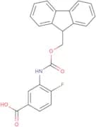 3-{[(9H-Fluoren-9-ylmethoxy)carbonyl]amino}-4-fluorobenzoic acid