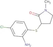 3-[(2-Amino-4-chlorophenyl)sulfanyl]-1-methylpyrrolidin-2-one