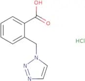 2-[(1H-1,2,3-Triazol-1-yl)methyl]benzoic acid hydrochloride