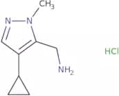 (4-Cyclopropyl-1-methyl-1H-pyrazol-5-yl)methanamine hydrochloride
