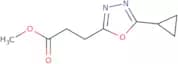 Methyl 3-(5-cyclopropyl-1,3,4-oxadiazol-2-yl)propanoate