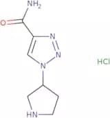 1-(Pyrrolidin-3-yl)-1H-1,2,3-triazole-4-carboxamide hydrochloride