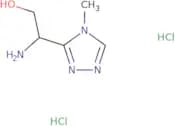 2-Amino-2-(4-methyl-4H-1,2,4-triazol-3-yl)ethan-1-ol dihydrochloride