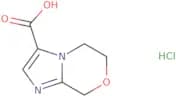 5H,6H,8H-Imidazo[2,1-c][1,4]oxazine-3-carboxylic acid hydrochloride