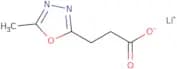 3-(5-methyl-1,3,4-oxadiazol-2-yl)propanoate lithium