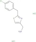 {2-[(4-Chlorophenyl)methyl]-1,3-thiazol-4-yl}methanamine dihydrochloride