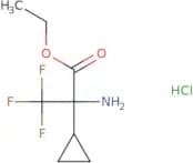 Ethyl 2-amino-2-cyclopropyl-3,3,3-trifluoropropanoate hydrochloride