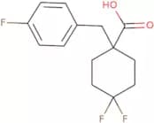 4,4-Difluoro-1-[(4-fluorophenyl)methyl]cyclohexane-1-carboxylic acid