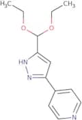 4-[3-(Diethoxymethyl)-1H-pyrazol-5-yl]pyridine