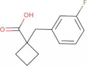 1-[(3-Fluorophenyl)methyl]cyclobutane-1-carboxylic acid