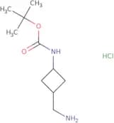 rac-tert-Butyl N-[(1R,3R)-3-(aminomethyl)cyclobutyl]carbamate hydrochloride