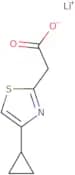 2-(4-cyclopropyl-1,3-thiazol-2-yl)acetate lithium (I)