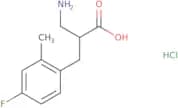 3-Amino-2-[(4-fluoro-2-methylphenyl)methyl]propanoic acid hydrochloride
