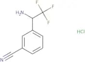 3-(1-Amino-2,2,2-trifluoroethyl)benzonitrile hydrochloride