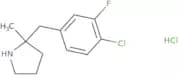 2-[(4-Chloro-3-fluorophenyl)methyl]-2-methylpyrrolidine hydrochloride