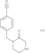 4-[(2-Oxopiperazin-1-yl)methyl]benzonitrile hydrochloride