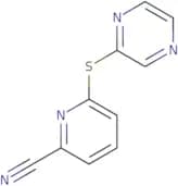 6-(Pyrazin-2-ylsulfanyl)pyridine-2-carbonitrile