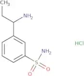 3-(1-Aminopropyl)benzene-1-sulfonamide hydrochloride