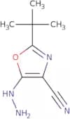 2-tert-Butyl-5-hydrazinyl-1,3-oxazole-4-carbonitrile