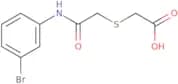 2-({[(3-Bromophenyl)carbamoyl]methyl}sulfanyl)acetic acid