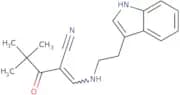 2-(2,2-dimethylpropanoyl)-3-((2-indol-3-ylethyl)amino)prop-2-enenitrile