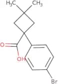 1-(4-Bromophenyl)-3,3-dimethylcyclobutane-1-carboxylic acid