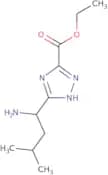 Ethyl 3-(1-amino-3-methylbutyl)-1H-1,2,4-triazole-5-carboxylate