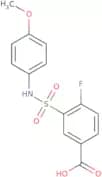 4-Fluoro-3-[(4-methoxyphenyl)sulfamoyl]benzoic acid
