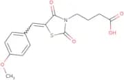 4-[5-[(4-Methoxyphenyl)methylidene]-2,4-dioxo-1,3-thiazolidin-3-yl]butanoic acid