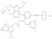 N-[(1R)-1-[3-[4-Chloro-3-(cyclopropylsulfonylamino)-1-(2,2-difluoroethyl)indazol-7-yl]-6-(3-methyl…