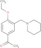 1-[4-Ethoxy-3-(piperidin-1-ylmethyl)phenyl]ethan-1-one