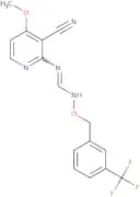 N-(3-Cyano-4-methoxy-2-pyridinyl)-N'-{[3-(trifluoromethyl)benzyl]oxy}iminoformamide