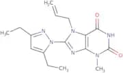 7-Allyl-8-(3,5-diethyl-1H-pyrazol-1-yl)-3-methyl-1H-purine-2,6(3H,7H)-dione