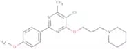5-​Chloro-​2-​(4-​methoxyphenyl)​-​4-​methyl-​6-​[3-​(1-​piperidinyl)​propoxy]​-pyrimidine
