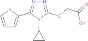 2-{[4-Cyclopropyl-5-(thiophen-2-yl)-4H-1,2,4-triazol-3-yl]sulfanyl}acetic acid