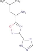 3-Methyl-1-[3-(4H-1,2,4-triazol-3-yl)-1,2,4-oxadiazol-5-yl]butan-1-amine