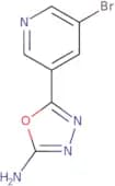 5-(5-Bromopyridin-3-yl)-1,3,4-oxadiazol-2-amine