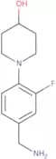 1-[4-(Aminomethyl)-2-fluorophenyl]piperidin-4-ol