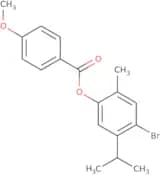 4-Bromo-5-isopropyl-2-methylphenyl 4-methoxybenzenecarboxylate
