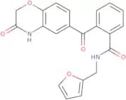 N-(2-Furylmethyl)-2-[(3-oxo-3,4-dihydro-2H-1,4-benzoxazin-6-yl)carbonyl]benzenecarboxamide