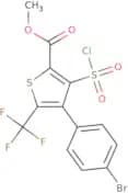 4-(4-Bromo-phenyl)-3-chlorosulfonyl-5-trifluoromethyl-thiophene-2-carboxylic acid methyl ester