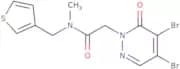 2-(4,5-Dibromo-6-oxo-1,6-dihydropyridazin-1-yl)-N-methyl-N-[(thiophen-3-yl)methyl]acetamide