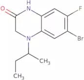 6-Bromo-4-(butan-2-yl)-7-fluoro-1,2,3,4-tetrahydroquinoxalin-2-one
