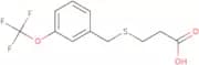3-({[3-(Trifluoromethoxy)phenyl]methyl}sulfanyl)propanoic acid