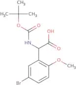 2-(5-Bromo-2-methoxyphenyl)-2-{[(tert-butoxy)carbonyl]amino}acetic acid