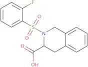 (3S)-2-(2-Fluorobenzenesulfonyl)-1,2,3,4-tetrahydroisoquinoline-3-carboxylic acid