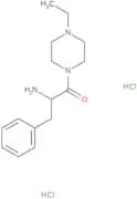 2-Amino-1-(4-ethylpiperazin-1-yl)-3-phenylpropan-1-one dihydrochloride