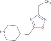 4-[(3-Ethyl-1,2,4-oxadiazol-5-yl)methyl]piperidine