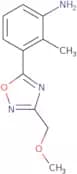 3-[3-(Methoxymethyl)-1,2,4-oxadiazol-5-yl]-2-methylaniline