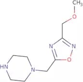 1-{[3-(Methoxymethyl)-1,2,4-oxadiazol-5-yl]methyl}piperazine